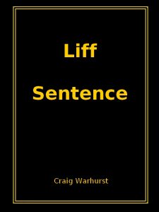 Liff Sentence cover page